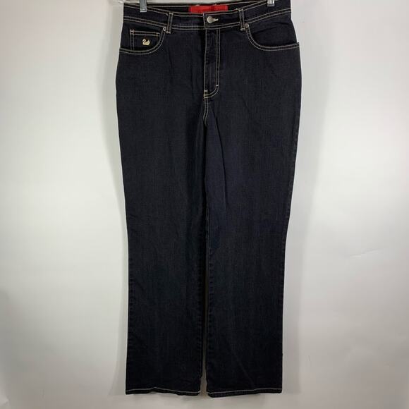 Gloria Vanderbilt Black Hi Waist Mom Jeans Sz 12 - Picture 2 of 8